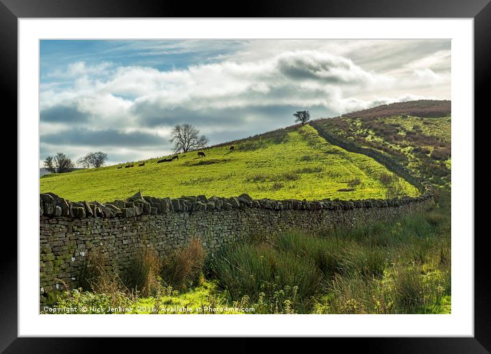 Brecon Beacons Farm Wall Framed Mounted Print by Nick Jenkins