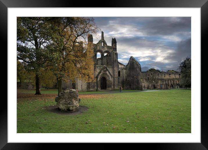 The Abbey Ruins Framed Mounted Print by Irene Burdell