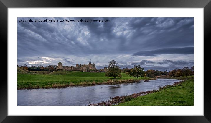 Alnwick Castle Framed Mounted Print by David Pringle