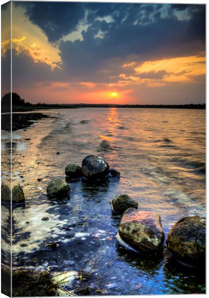 Sunset Colors  Canvas Print by Indranil Bhattacharjee