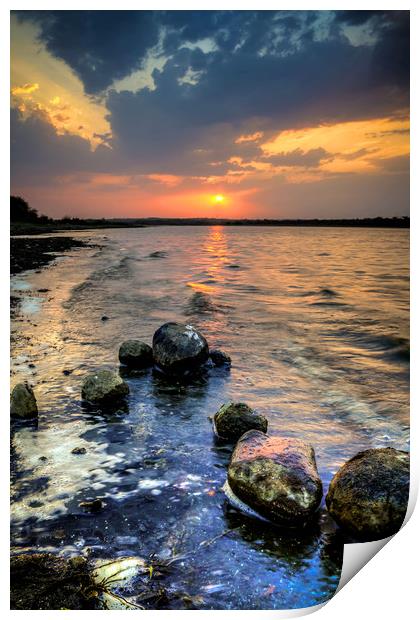 Sunset Colors  Print by Indranil Bhattacharjee