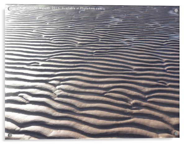 Sand waves Acrylic by Jennifer Henderson