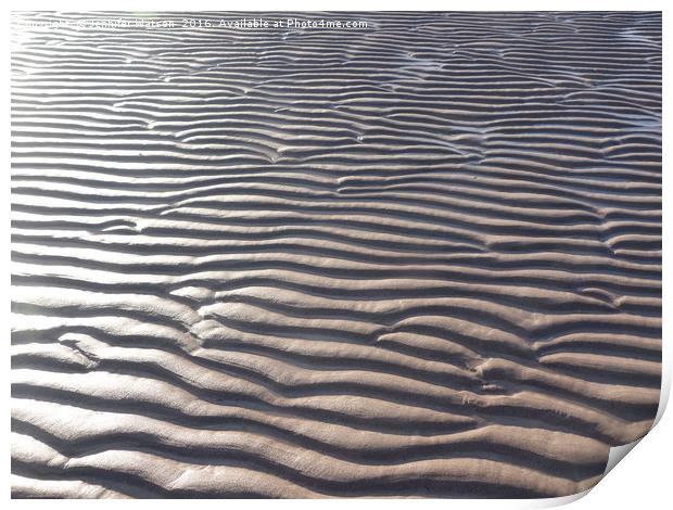 Sand waves Print by Jennifer Henderson