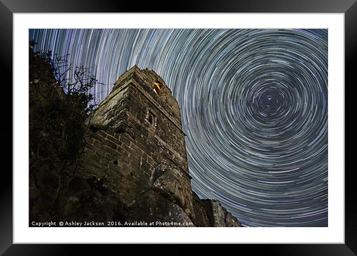 Roche Rock Star Trail Framed Mounted Print by Ashley Jackson