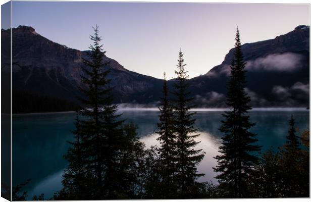 Dawn on Emerald Lake Canvas Print by Kevin Livingstone