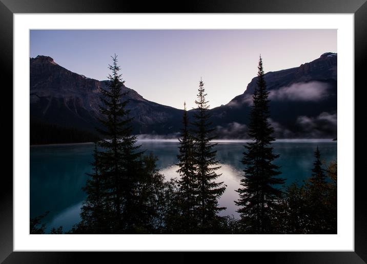 Dawn on Emerald Lake Framed Mounted Print by Kevin Livingstone