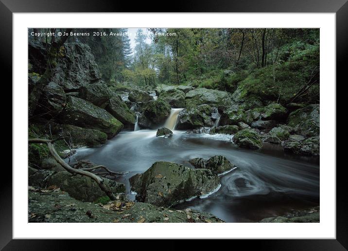 flow motion Framed Mounted Print by Jo Beerens