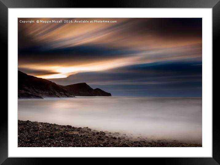Crackington Haven, Cornwall. Framed Mounted Print by Maggie McCall