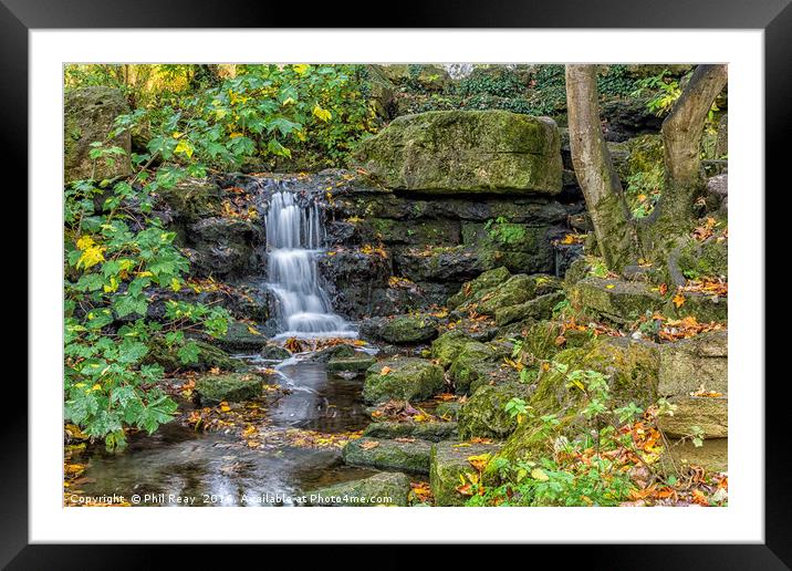Waterfall at Pittville Framed Mounted Print by Phil Reay