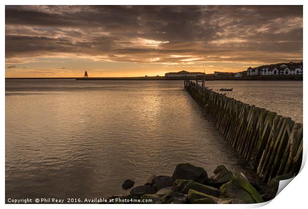 Mouth of the River Tyne Print by Phil Reay