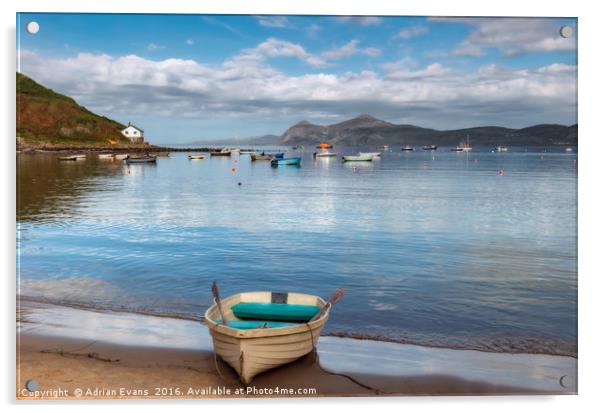Morfa Nefyn Bay Llyn Peninsula Wales Acrylic by Adrian Evans