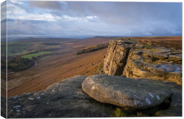 Stanage Edge  Canvas Print by James Grant