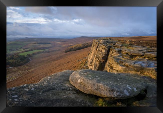Stanage Edge  Framed Print by James Grant