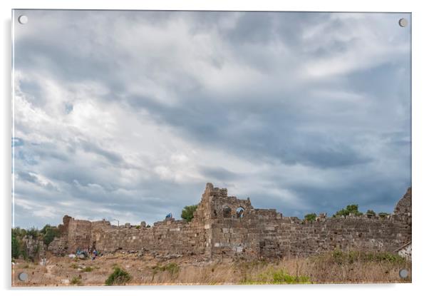 Ancient City Walls in Side Acrylic by Antony McAulay