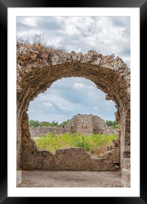 Side Ancient City Wall From Hospital Ruins Framed Mounted Print by Antony McAulay