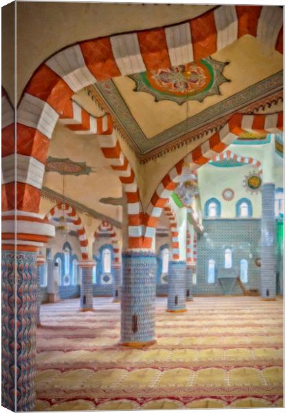 Side Fatith Mosque Digital Painting Canvas Print by Antony McAulay