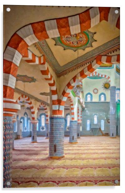 Side Fatith Mosque Digital Painting Acrylic by Antony McAulay