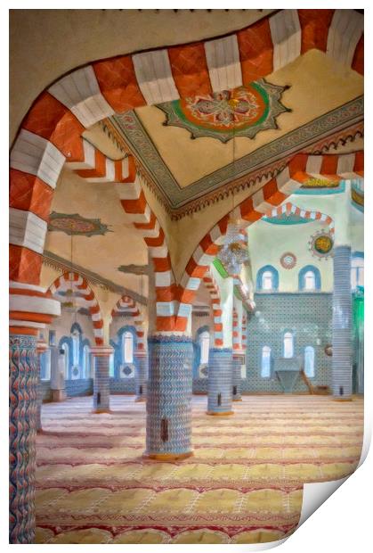 Side Fatith Mosque Digital Painting Print by Antony McAulay