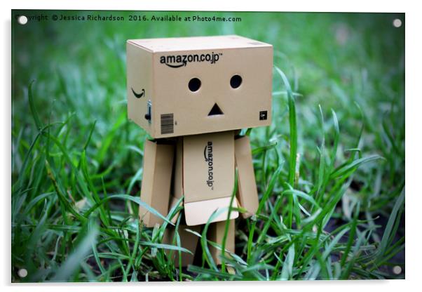 Danboard / Danbo Amazon Figure searching the tall  Acrylic by Jessica Richardson