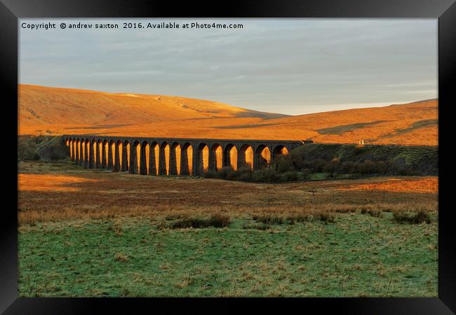 RIBBLEHEAD VIADUCT Framed Print by andrew saxton