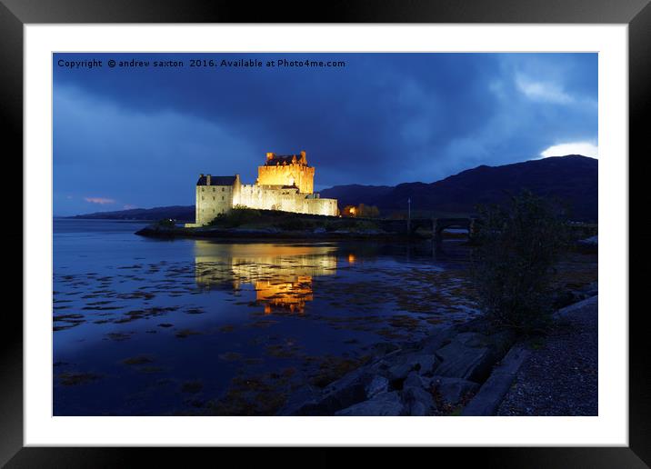 LIGHT UP THE DARK Framed Mounted Print by andrew saxton