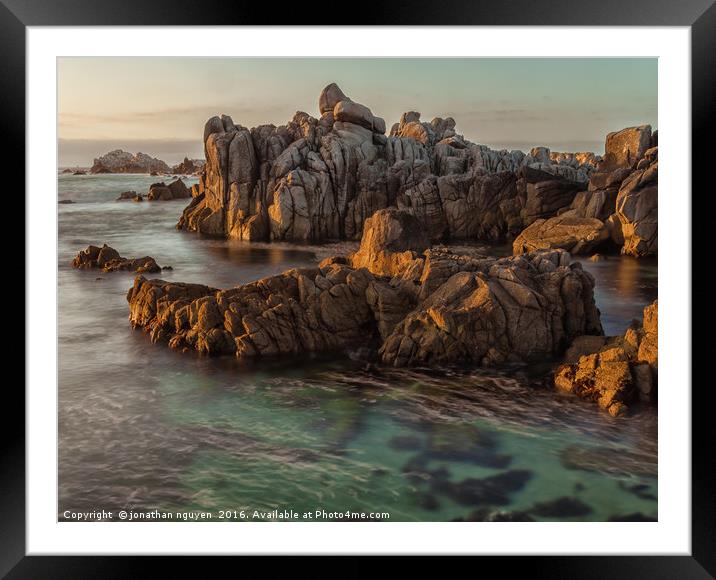 Monterey Coast Framed Mounted Print by jonathan nguyen