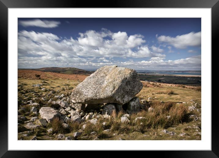 Arthur's Stone Framed Mounted Print by Purple OneTwoEight