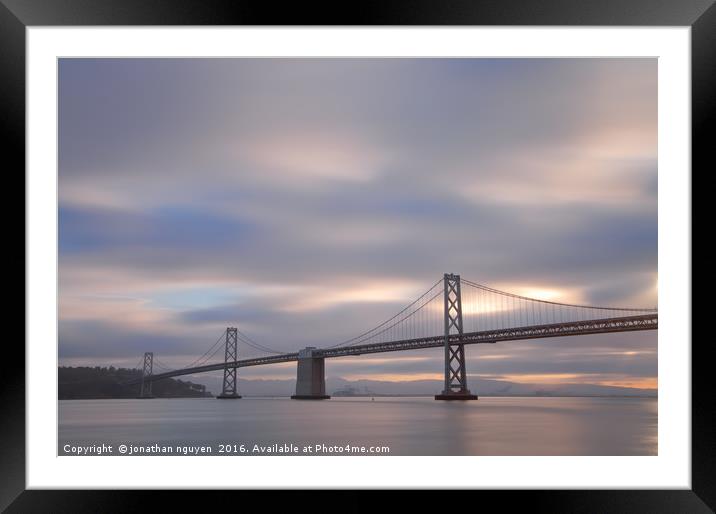 Cloudy Morning Framed Mounted Print by jonathan nguyen