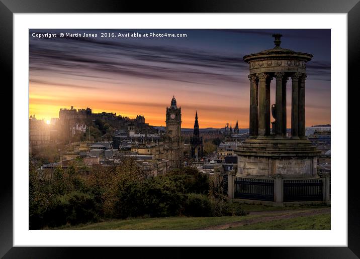 A Scottish Sunset. Framed Mounted Print by K7 Photography