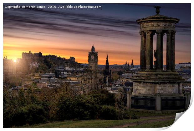 A Scottish Sunset. Print by K7 Photography