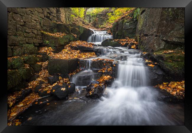 Lumsdale Cascade  Framed Print by James Grant