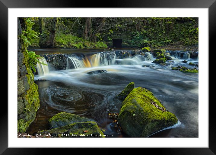 Hind Wheel Weir Framed Mounted Print by Angie Morton