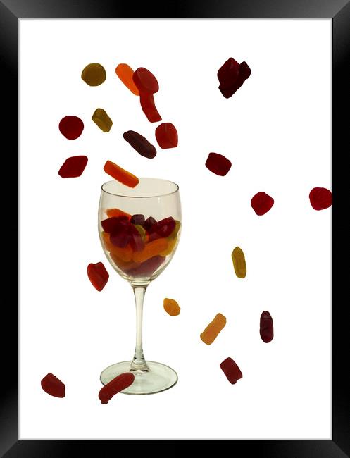 Wine Gums Sweets Framed Print by David French