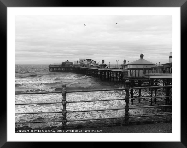 The End of the Pier - Blackpool Framed Mounted Print by Philip Openshaw