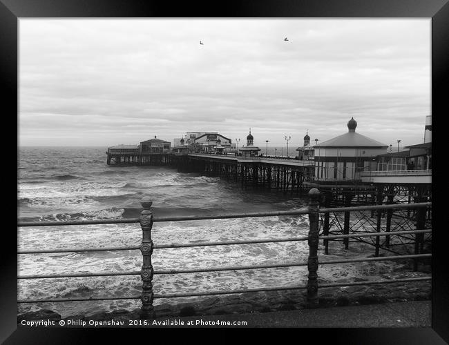 The End of the Pier - Blackpool Framed Print by Philip Openshaw