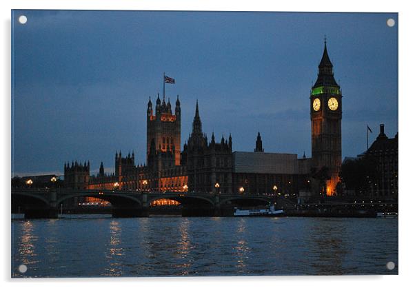 House of Parliament Acrylic by Madeline Harris