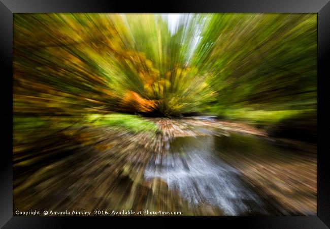 Autumn Woodland Art Framed Print by AMANDA AINSLEY