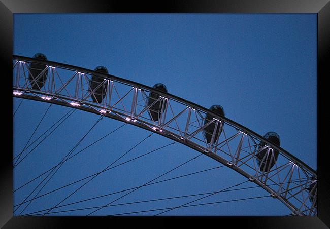 London Eye Framed Print by Madeline Harris