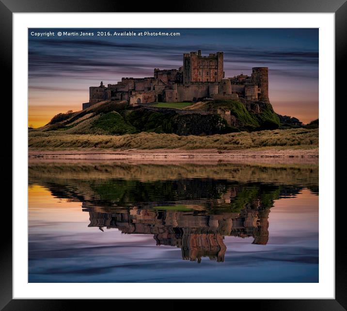 The Fortress of Bamburgh Framed Mounted Print by K7 Photography