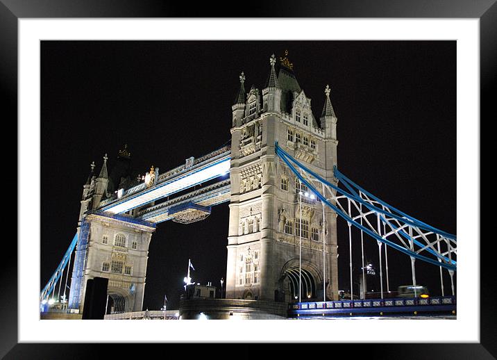Tower Bridge Framed Mounted Print by Madeline Harris