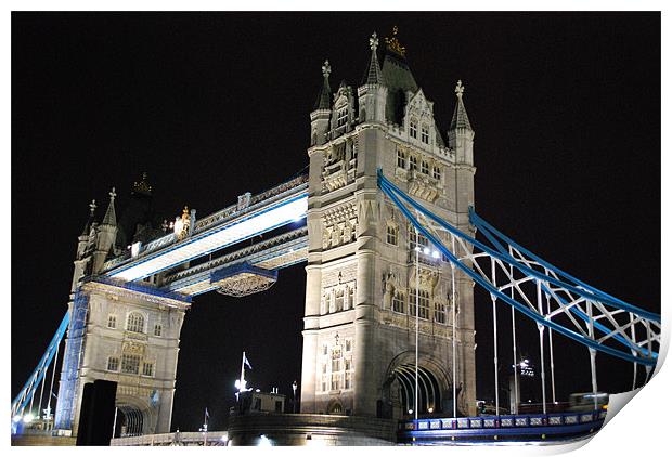 Tower Bridge Print by Madeline Harris