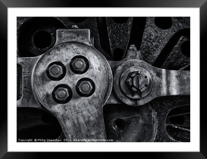 Rods and Bolts Framed Mounted Print by Philip Openshaw