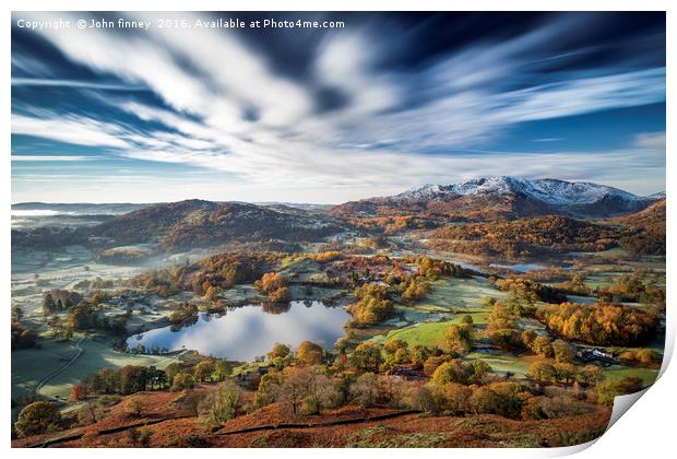 Loughrigg timeless. Lake District. Print by John Finney