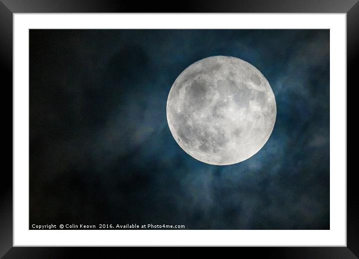 Supermoon Framed Mounted Print by Colin Keown