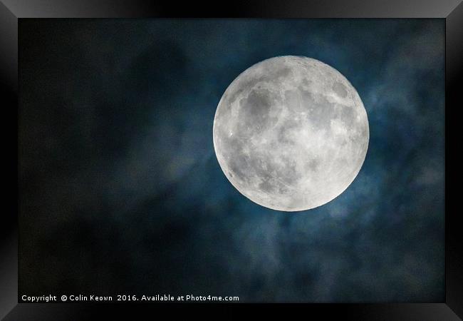 Supermoon Framed Print by Colin Keown