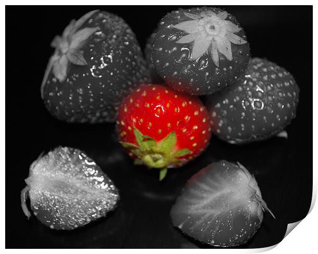 Strawberries Print by Madeline Harris