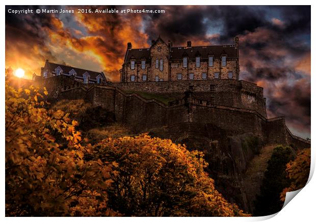 Edinburgh Castle Rock Print by K7 Photography