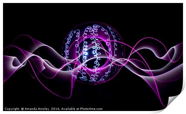 Light Orb and Ribbons Print by AMANDA AINSLEY