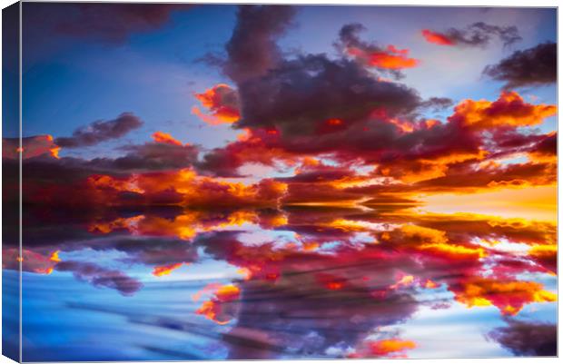Abstract Sunset Canvas Print by Jason Williams