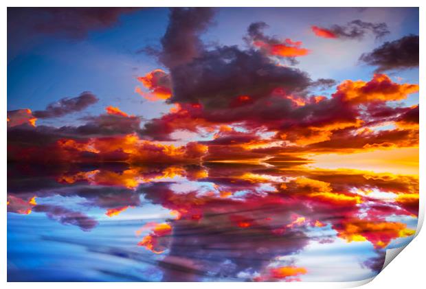 Abstract Sunset Print by Jason Williams